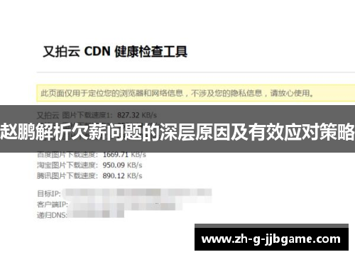 赵鹏解析欠薪问题的深层原因及有效应对策略